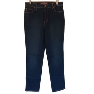 Gloria Vanderbilt Amanda Straight Leg Dark Wash Jeans, Size 6